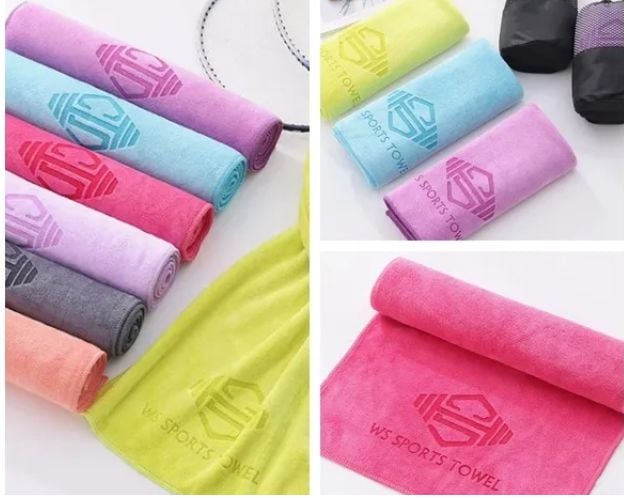 custom logo microfiber sports towels