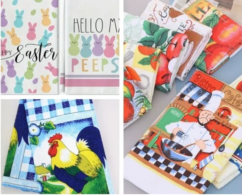 Microfiber Printed Kitchen Towels | ENA TEXTILES