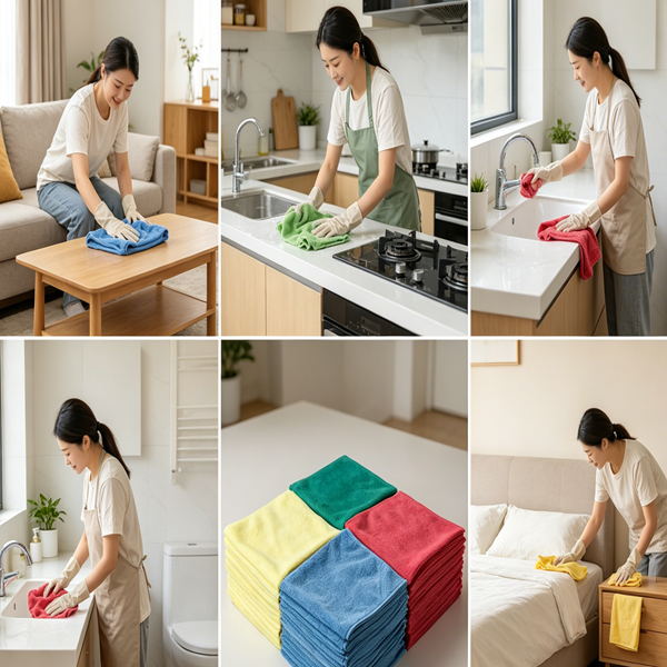 microfiber cleaning towels for household