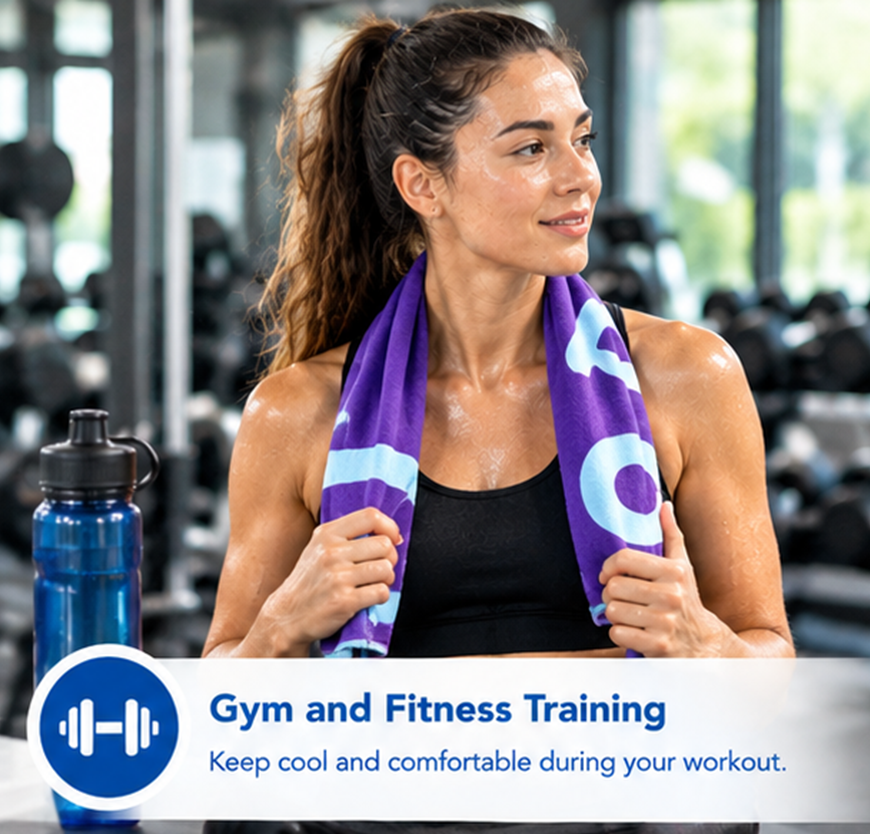 suede microfiber sports towels for gym and fitness