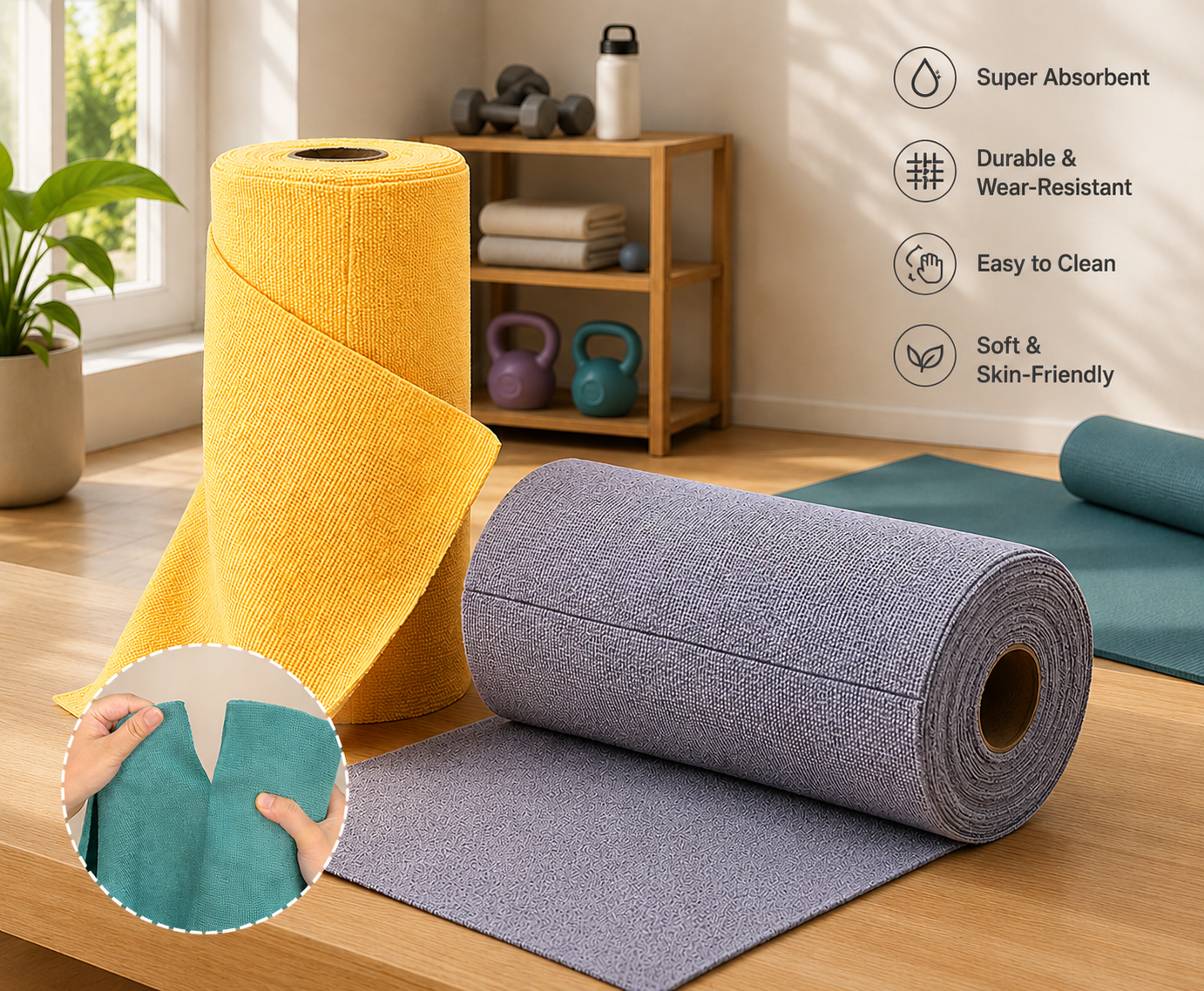 Microfiber Cleaning Cloth Roll