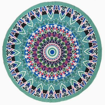 microfiber printed round beach towels