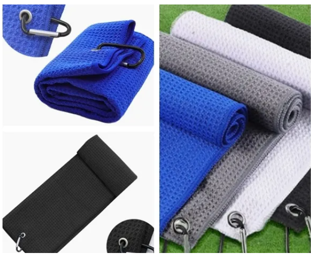 waffle weave microfiber golf towels