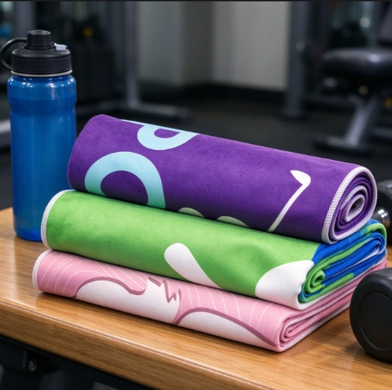 Custom Printed Suede Microfiber Sports Towels