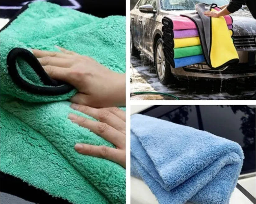microfiber coral fleece auto detailing towels