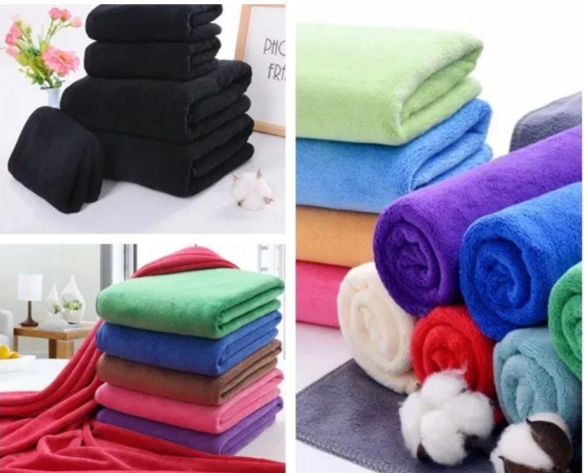 Black Color Microfiber Hair Salon Towels | ENA TEXTILES