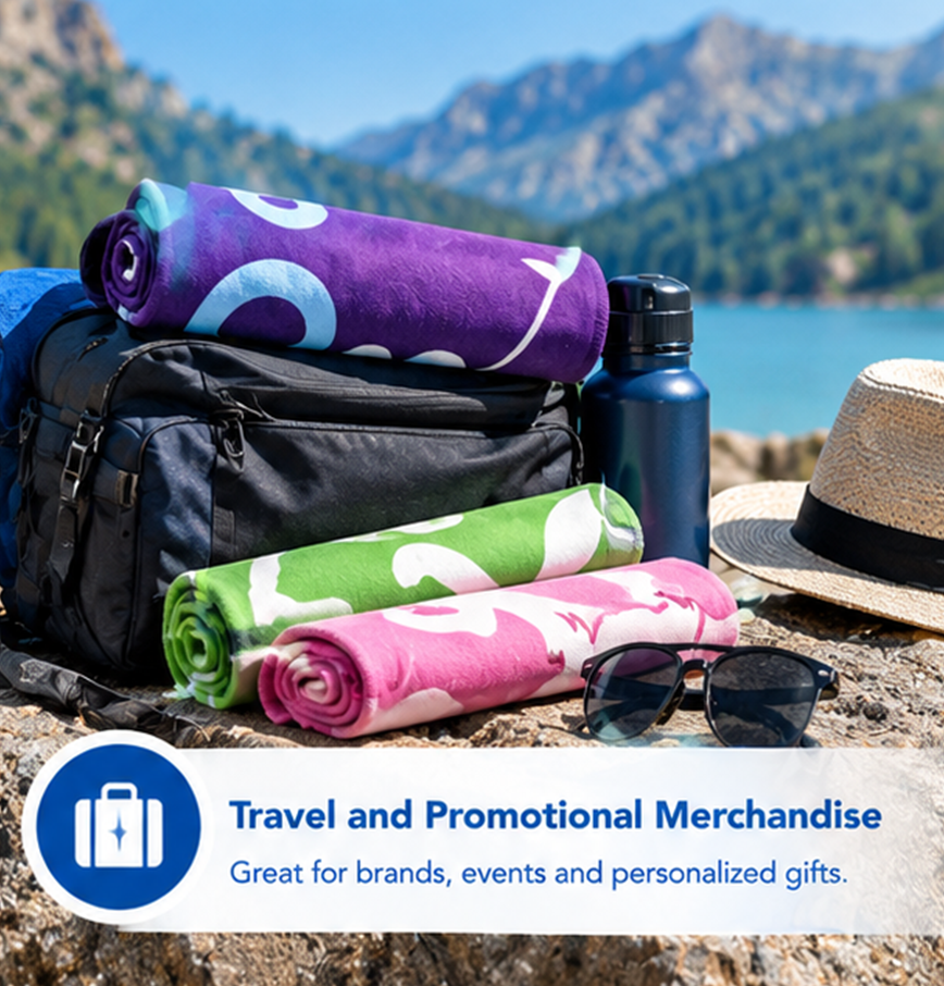 microfiber suede sports towels for travel