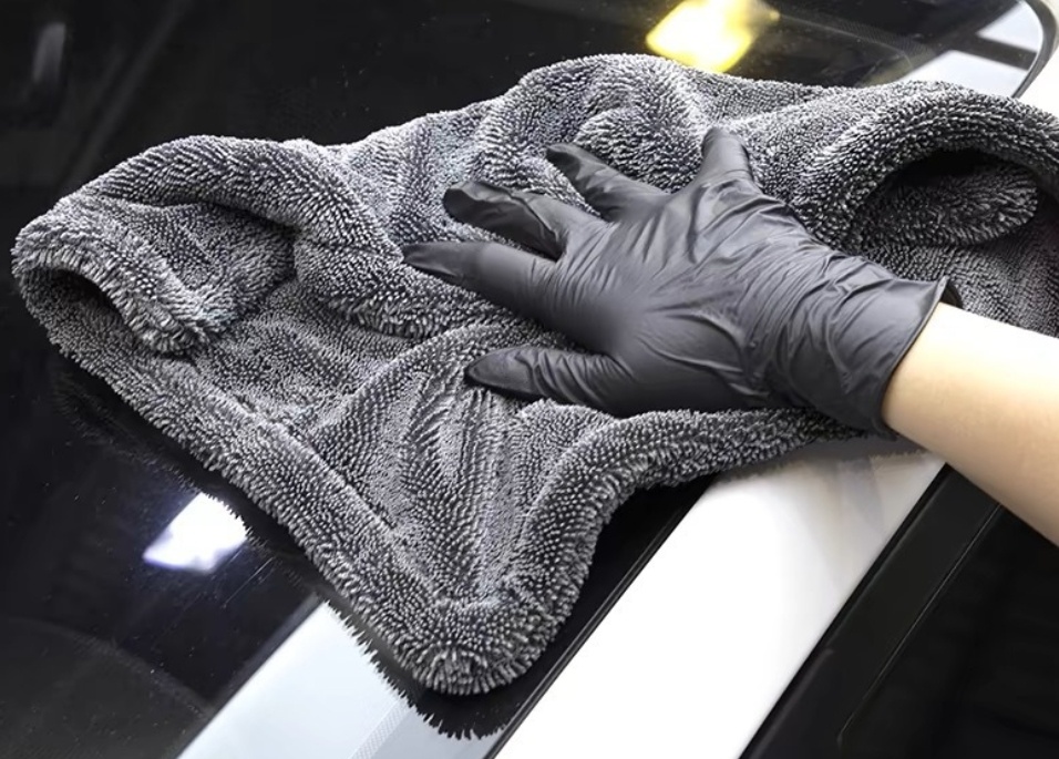 microfiber twisted loop detailing towels