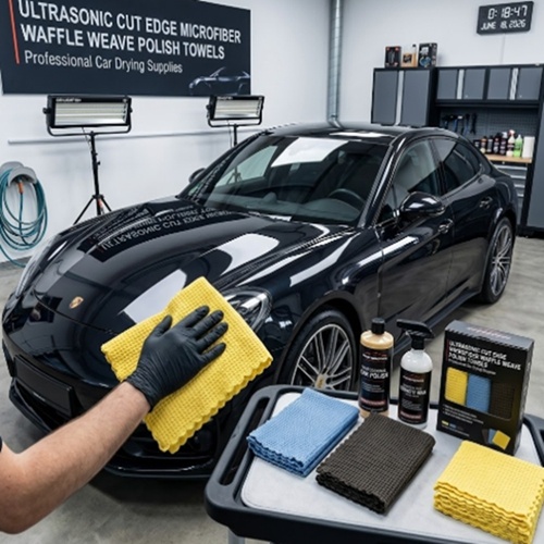  Ultrasonic Cut Edge Car Detailing Towels