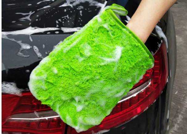 Microfiber Coral Fleece Cleaning Gloves