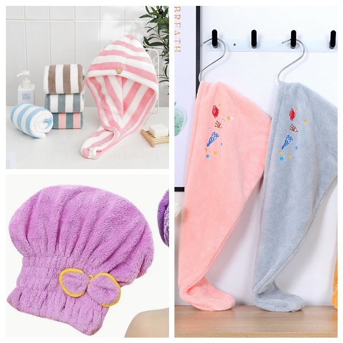 microfiber hair warp towels & hair turban