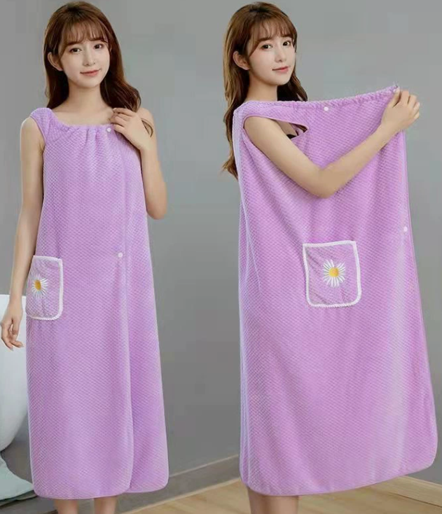 Microfiber Wearable Bath Towels Shower Wrap