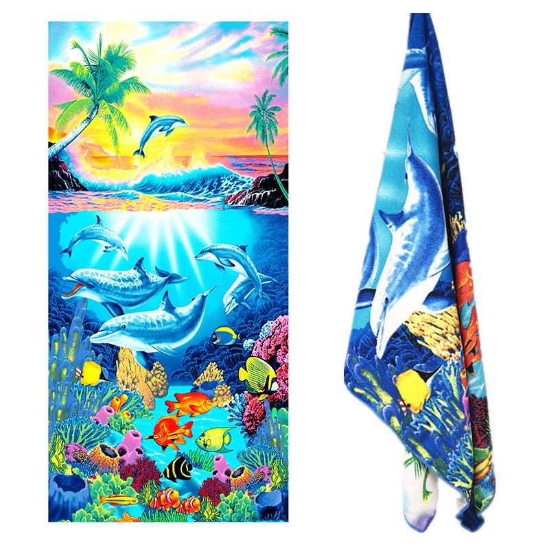printed microfiber beach towels