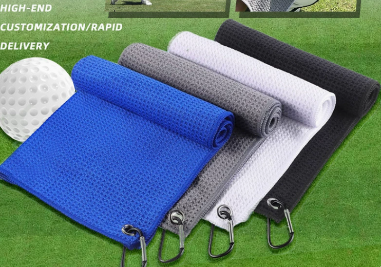 waffle weave microfiber golf towels