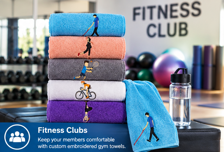 fitness clubs towels