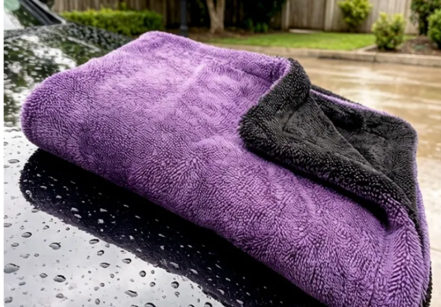 ENA Textiles 1400GSM Premium Twisted Loop Microfiber Towel - Heavy Duty Car Drying Supply
