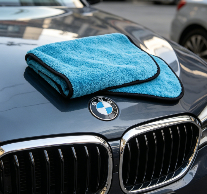 microfiber car detailing towels fro BMW