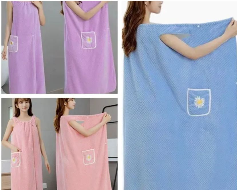 Microfiber Wearable Bath Towels & Shower Wrap | ENA TEXTILES