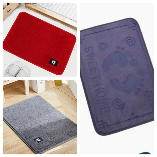 non-slip microfiber bath mat